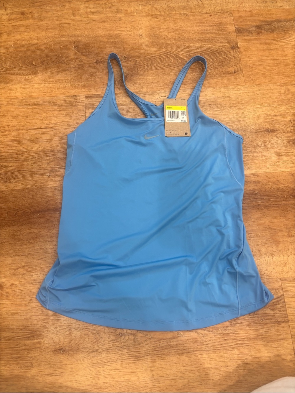 Nike Light Blue Women's Racerback Tank with Built-In Support